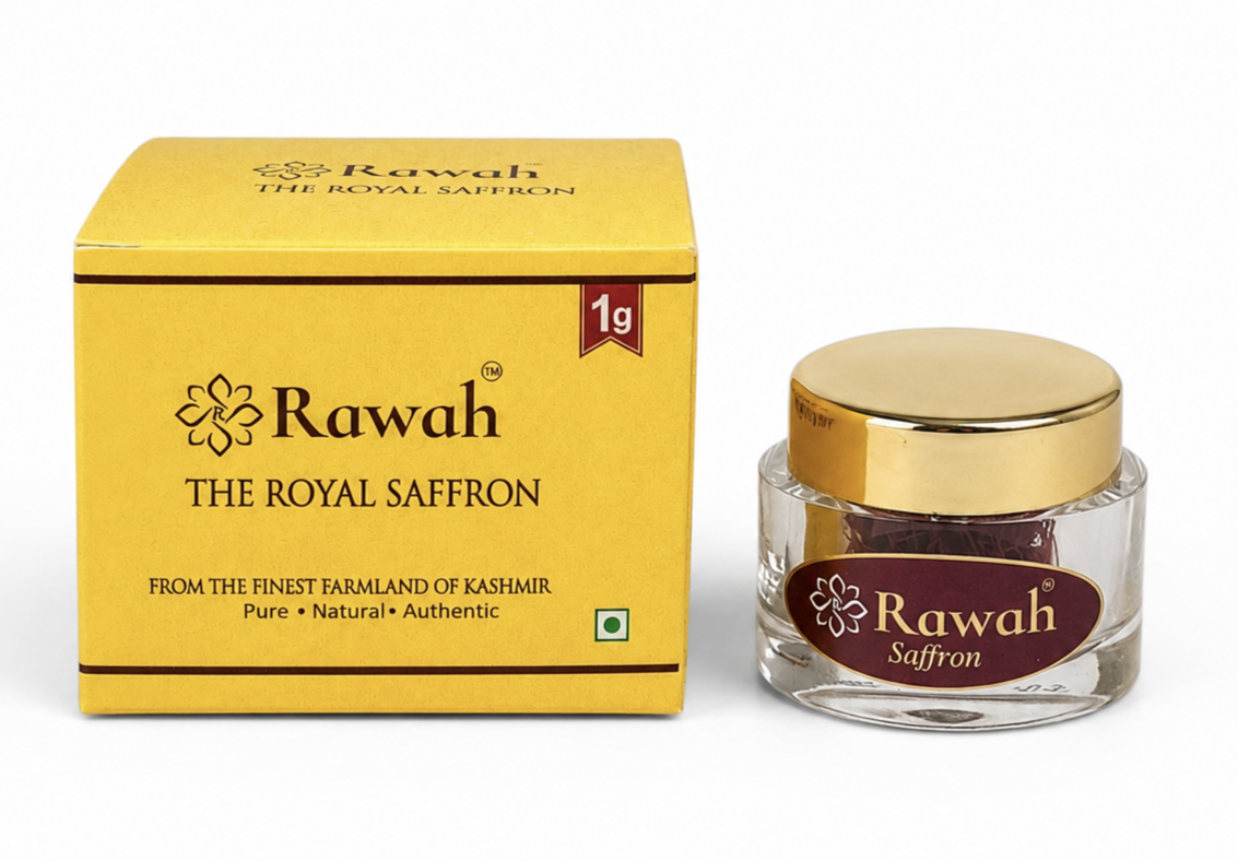 Pure Kashmiri Saffron (Kesar) 1g – Premium Grade | Rawah