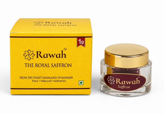 Pure Kashmiri Saffron (Kesar) 1g – Premium Grade | Rawah